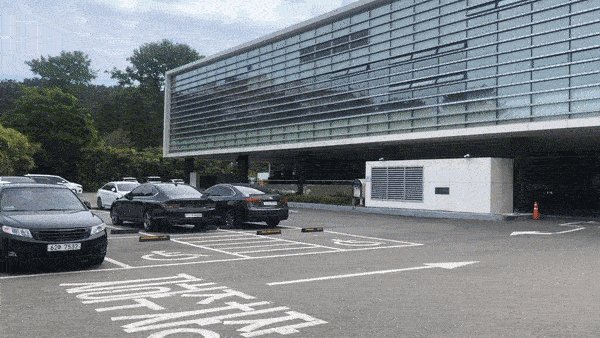 더베이101 지상 주차장